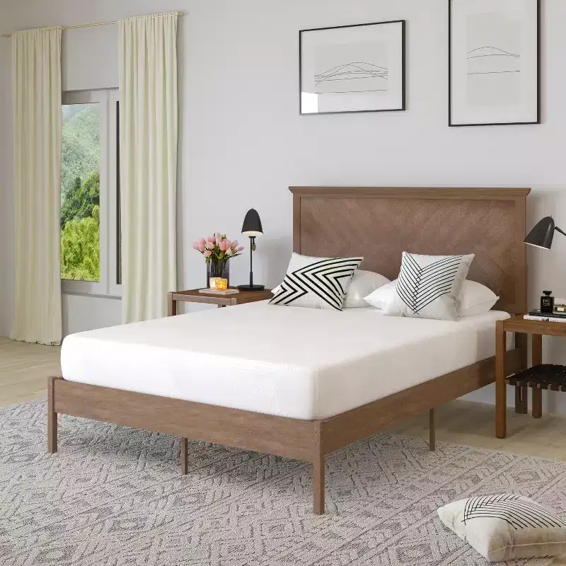 Merrick Lane CertiPUR-US Certified Memory Foam Mattress Infused with Charcoal & Green Tea Cooling Gel