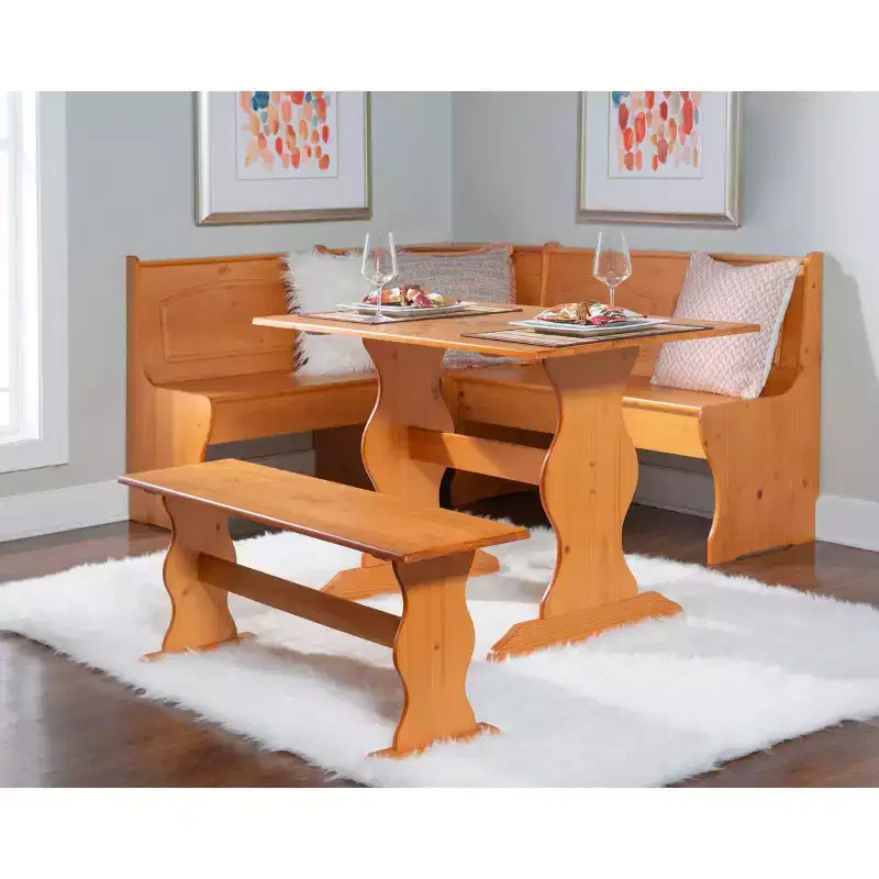 Chelsea Nook Dining Table Set - Linon