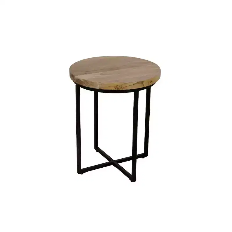 Jofran,Ames Solid Wood Modern 20 Round End Table