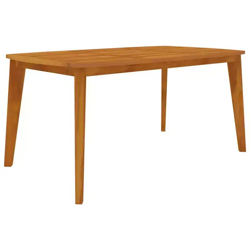 vidaXL Patio Table Patio Furniture Rectangular Garden Table Solid Wood Acacia