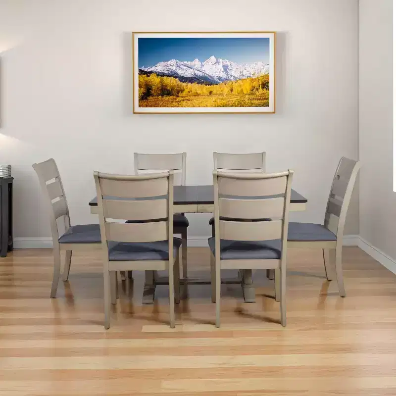 Home Design 7pc Talon Dining Set Gray