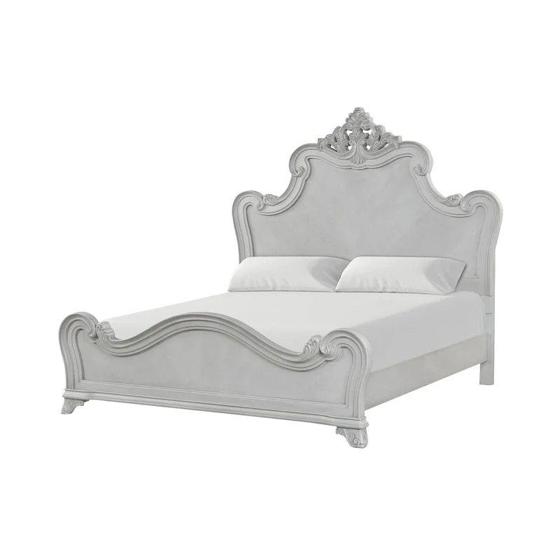 New Classic Furniture Nellison Mist Gray 4-Piece Bedroom Set with Nightstand