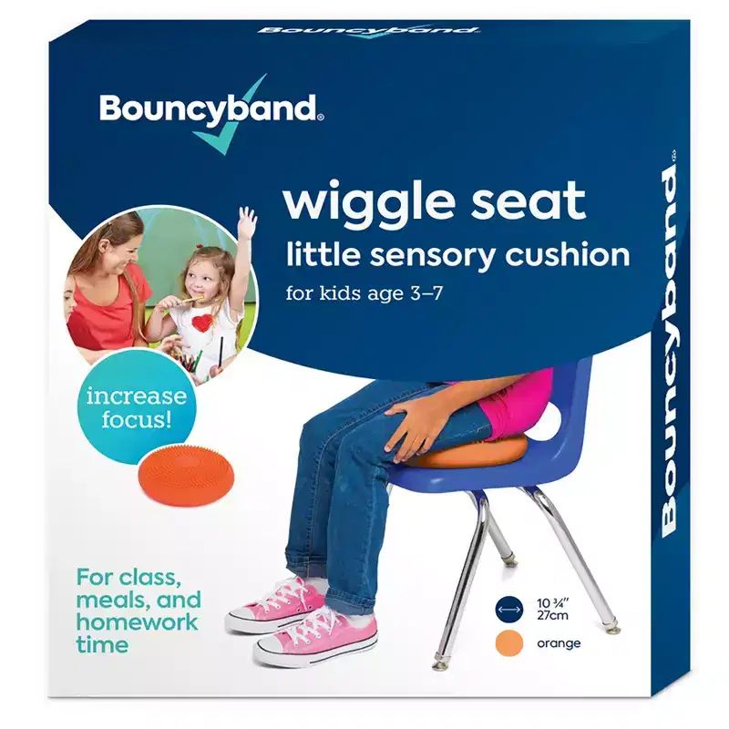 Bouncyband Little Wiggle Seat Sensory Cushion, Orange