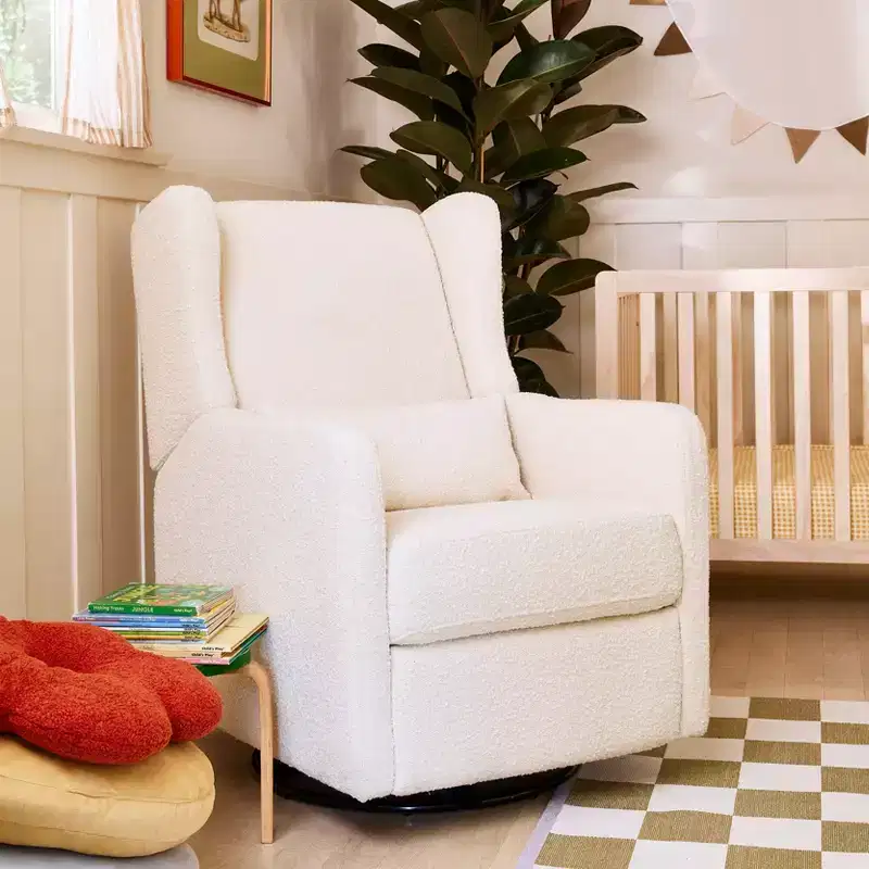 Carter's by daVinci Arlo Recliner and Swivel Glider - Ivory Boucle