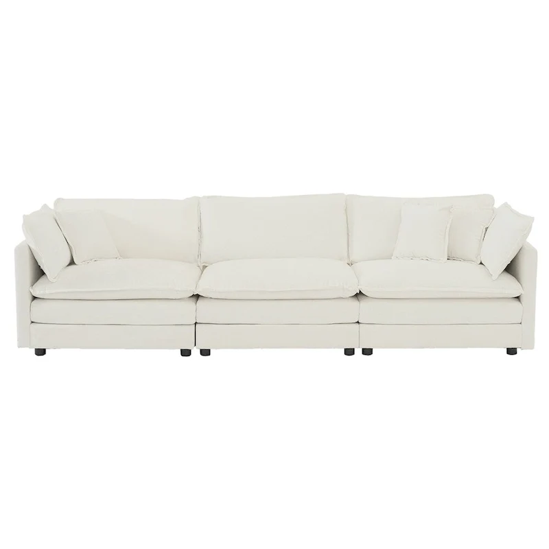 3-Piece Upholstered Sofa, Sectional Sofa Set Modern Sofa Couches Set