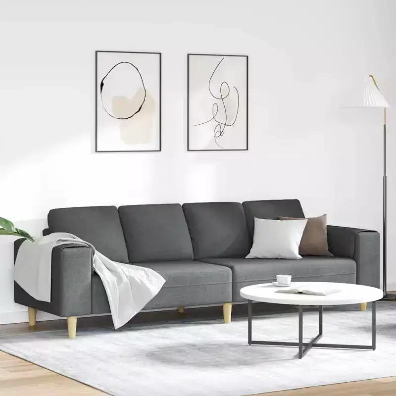 Sofa Set Dark gray fabric