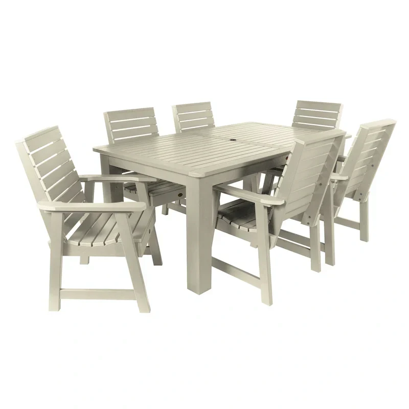 HIGHWOOD PROFESSIONAL 7- Piece Outdoor Dining Set 42x72