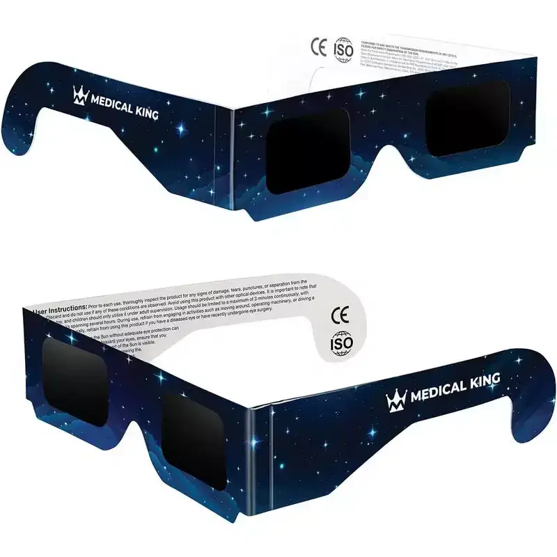 Solar Eclipse Glasses 2 pack - 2024 CE and ISO Certified 2024 Galaxy Design Safe Shades for Direct Sun Viewing - MedicalKingUsa