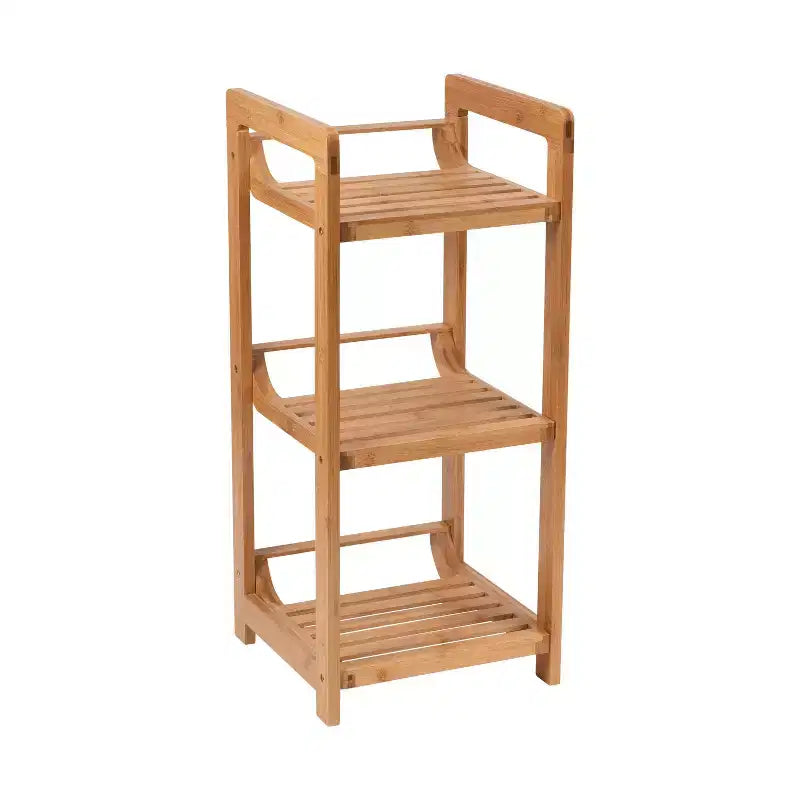 3-Tier Bamboo Storage Tower, Brown