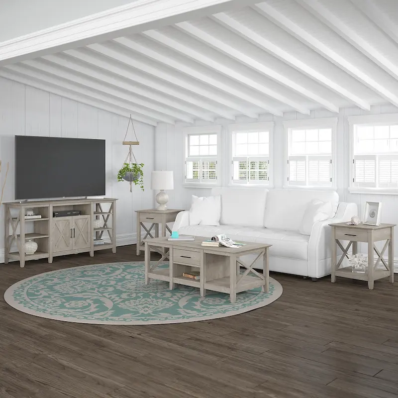 4-piece TV Stand and Table Set