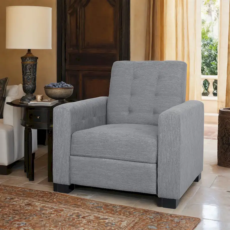 Craigue Upholstered Pushback Recliner by Christopher Knight Home