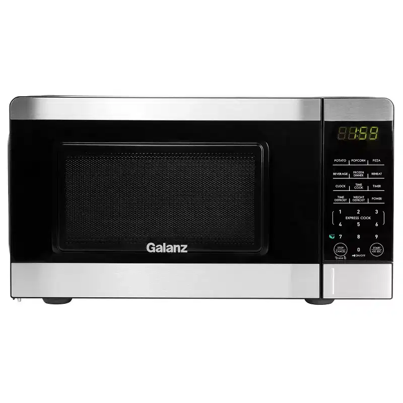 Galanz 0.7 Cu. Ft. 700 Watt Countertop Microwave Oven in Silver