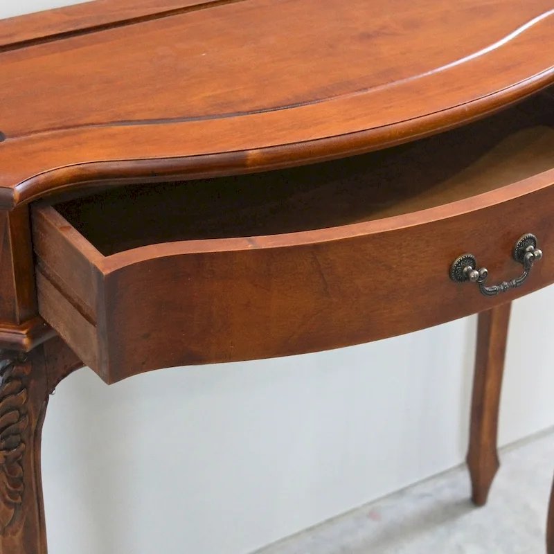 Hand Carved One Drawer Hall Table �C Solid Wood Console