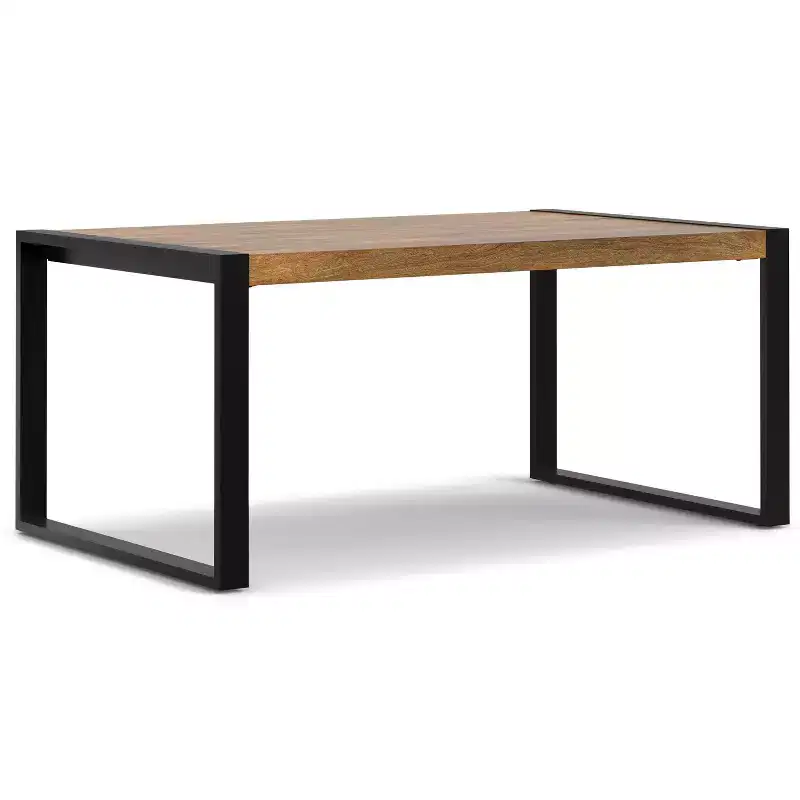 Phobe 66 inch x 40 inch Rectangle Modern Industrial Dining Table