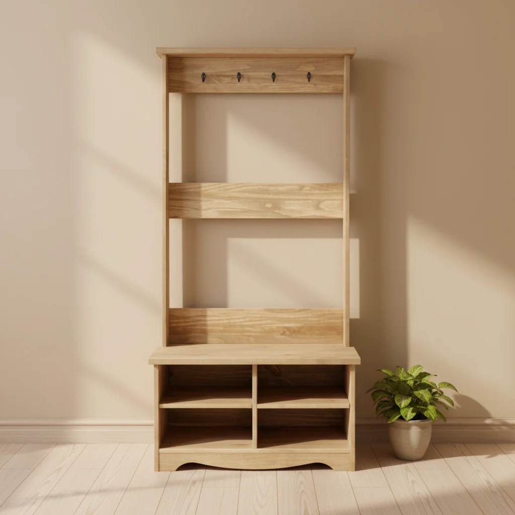 Wood Hall Tree Corona Gray