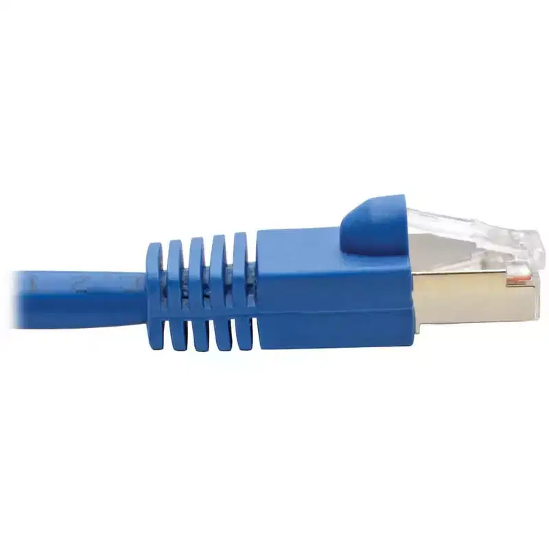 Tripp Lite Cat6a Ethernet Cable 10G STP Snagless Shielded PoE M/M Blue 15ft (N262-015-BL)
