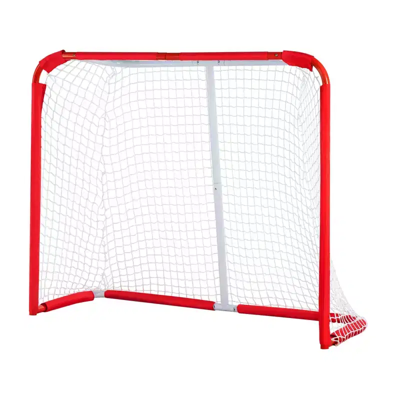 VEVOR Youth Street Hockey Net, Indoor Outdoor Steel Hockey Goal, Portable Lightweight Youth Street + Roller for Kids