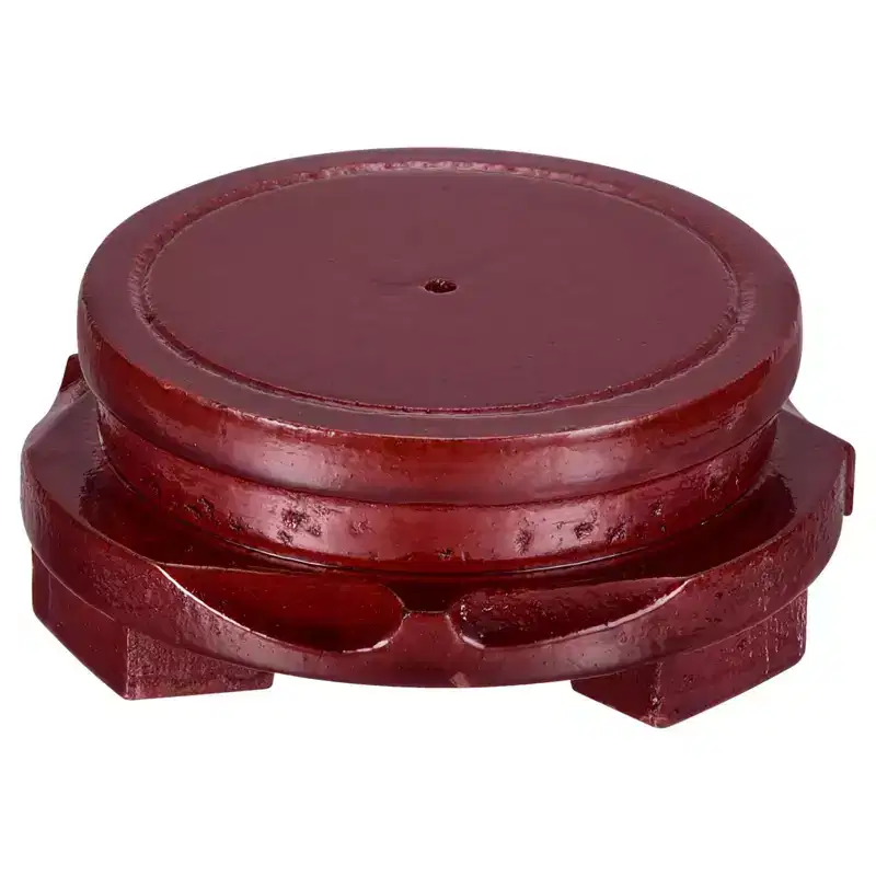 Unique Bargains Round Rotatable Decor Planter Display Stand for Table Lamp Teapot Base