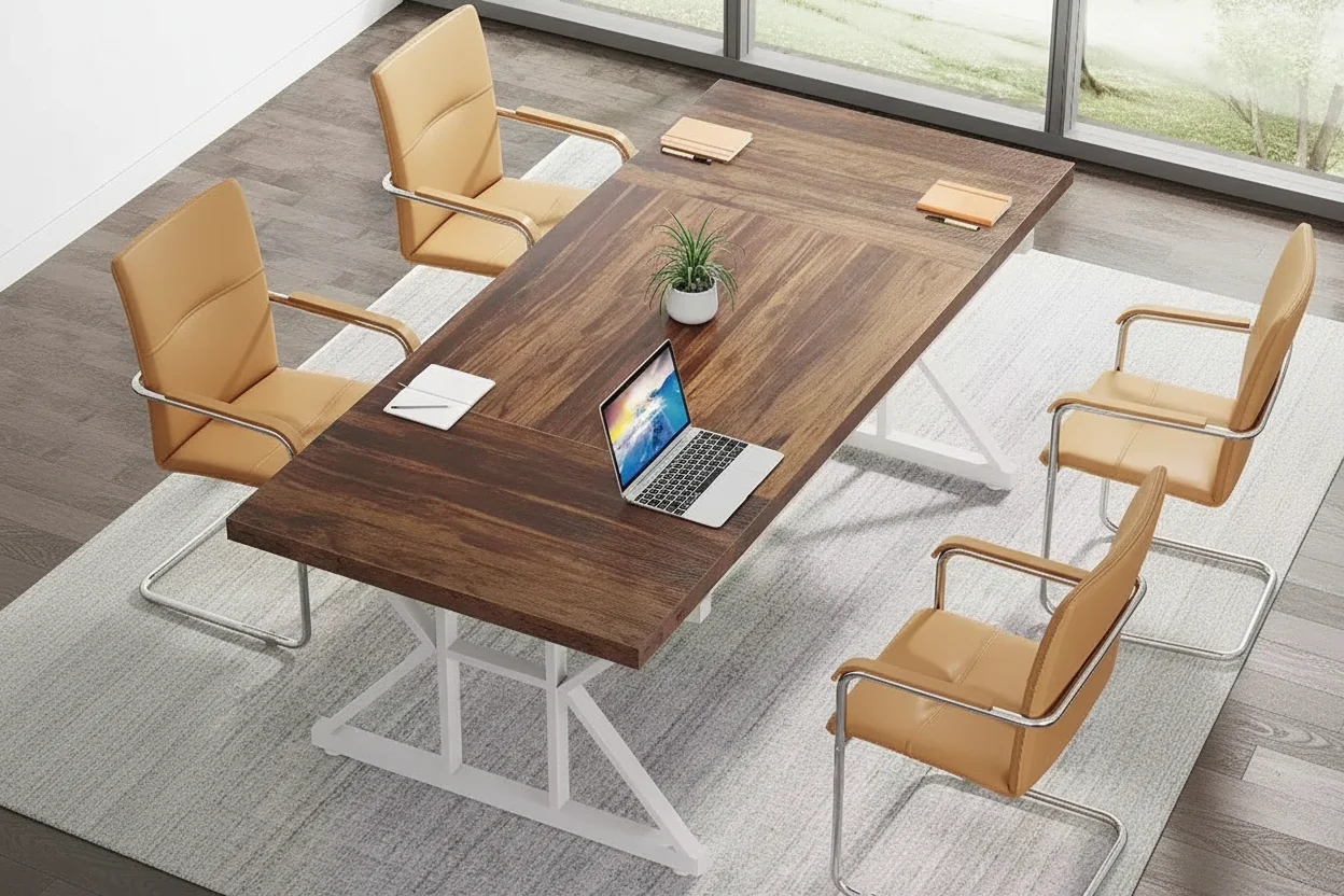 6 FT Conference Table | 70.86 x 31.49 x 29.52 in | Seats 6 | Office Meeting Room