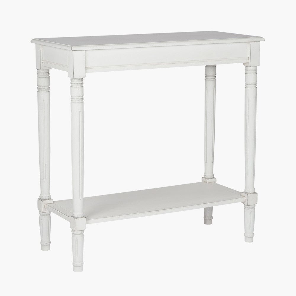 White Wooden Console Table