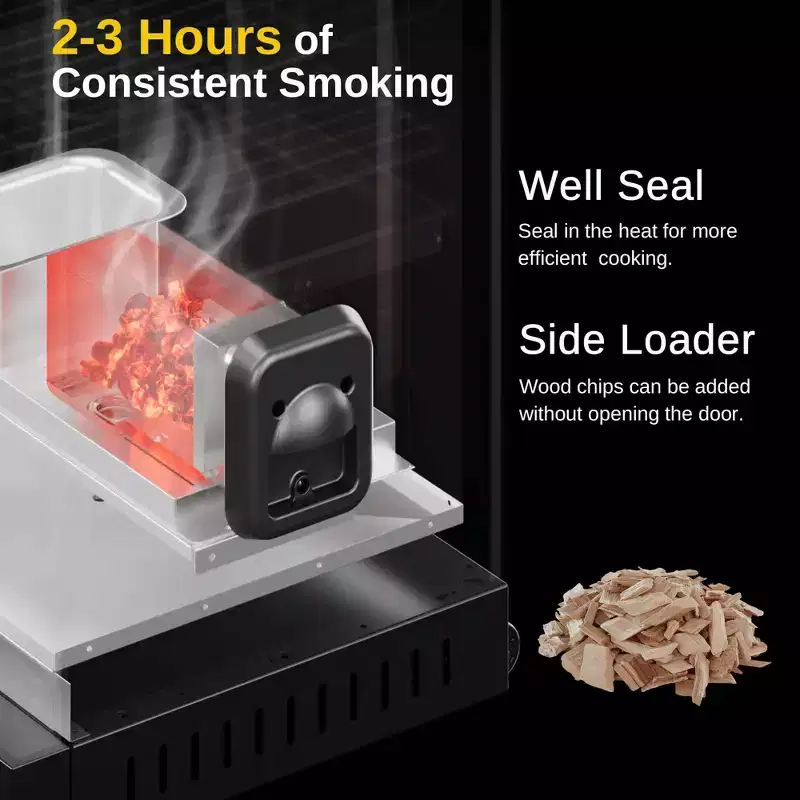 East Oak 30" Electric Smoker PES23002: Digital Control, 4 Racks, Rust-Resistant