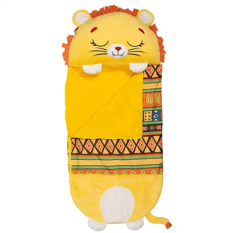 Happy Nappers: Pillow & Sleepy Sack: Medium - Lion Lex - 54 x 20, 2-In-1: Plush Animal Opens Into Sleeping Bag, Soft Play & Nap Character, Kids 3+