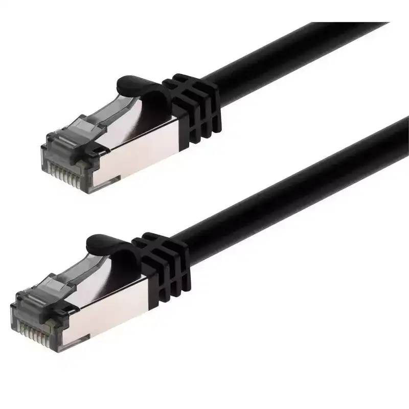 Monoprice Cat8 26AWG S/FTP Ethernet Network Cable - 50 Feet - Black | 2GHz, 40Gbps, 3dB Headroom, Pure Bare Copper, PVC - Entegrade Series