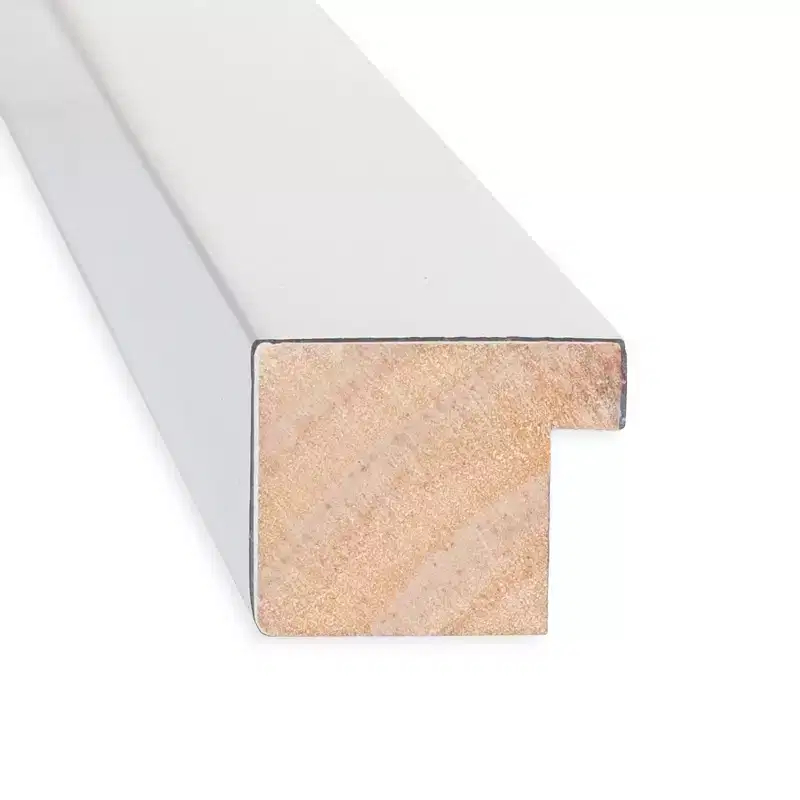 17 x 51 Non-Beveled Low Luster Silver Wood on The Door Mirror - Amanti Art