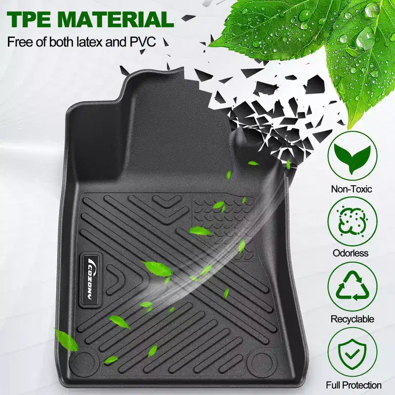 COZONY 3D TPE Floor Mats for Auto Corp Navigator 2023-2025, All-Weather Waterproof Odorless Liners, Full 1st/2nd/3rd Row Set