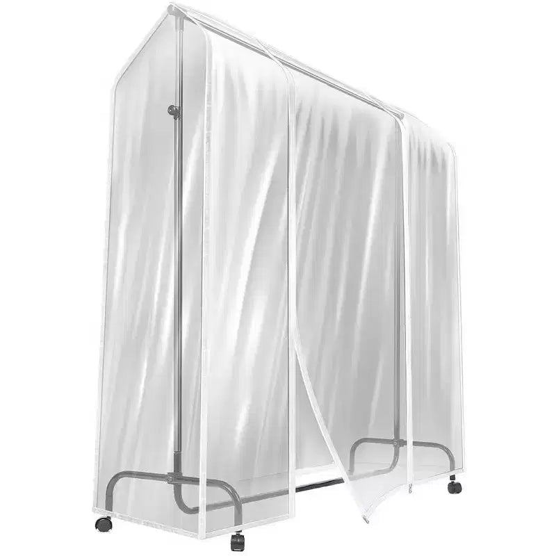 Sorbus 6 ft Clear Garment Rack Cover - Garment Coat Hanger Protector Clothing Storage for Dresses, Suits, Coats, and more