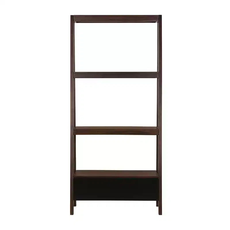 GDFStudio Blairmont Modern 68 Acacia Wood Ladder Shelf