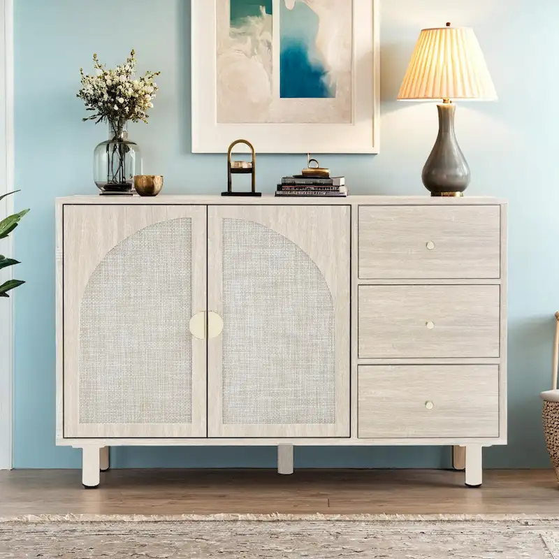 2 Door 3 Drawer Cabinet, Suitable for Bedroom, Living Room, Study