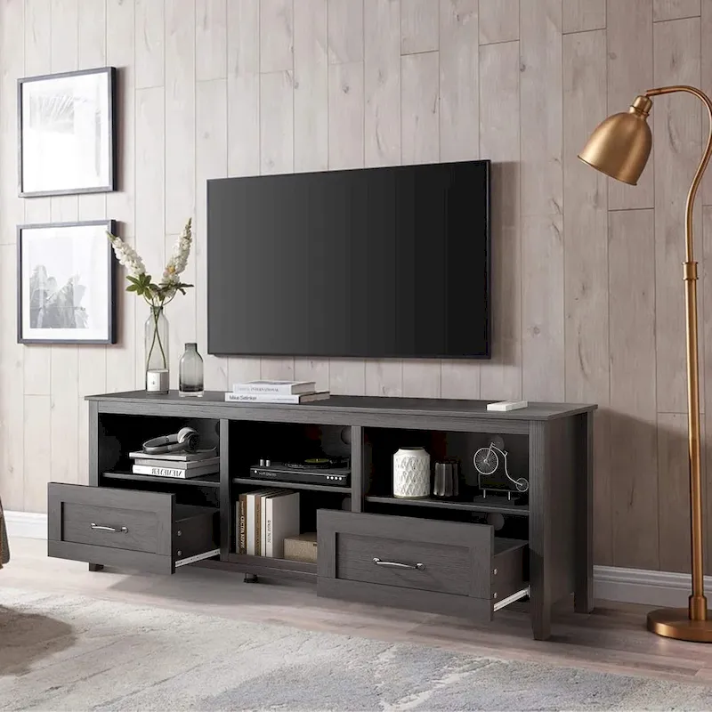 WESOME 70in TV Stand Home Cabinet with Drawers/Shelves/Doors for Living Room Bedroom - 70inch