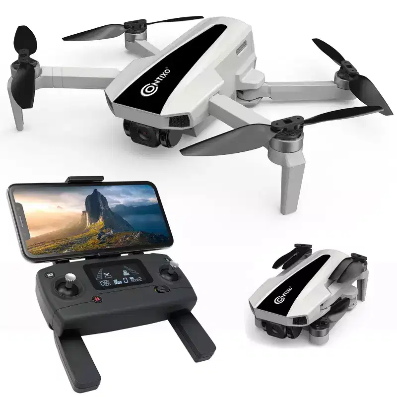 Contixo F31 Drone -Ultra HD Camera, Wi-Fi Camera, FPV Foldable, 25 Flight Time, Follow Me, Brushless Motors, GPS Auto Return Home with Drone Case