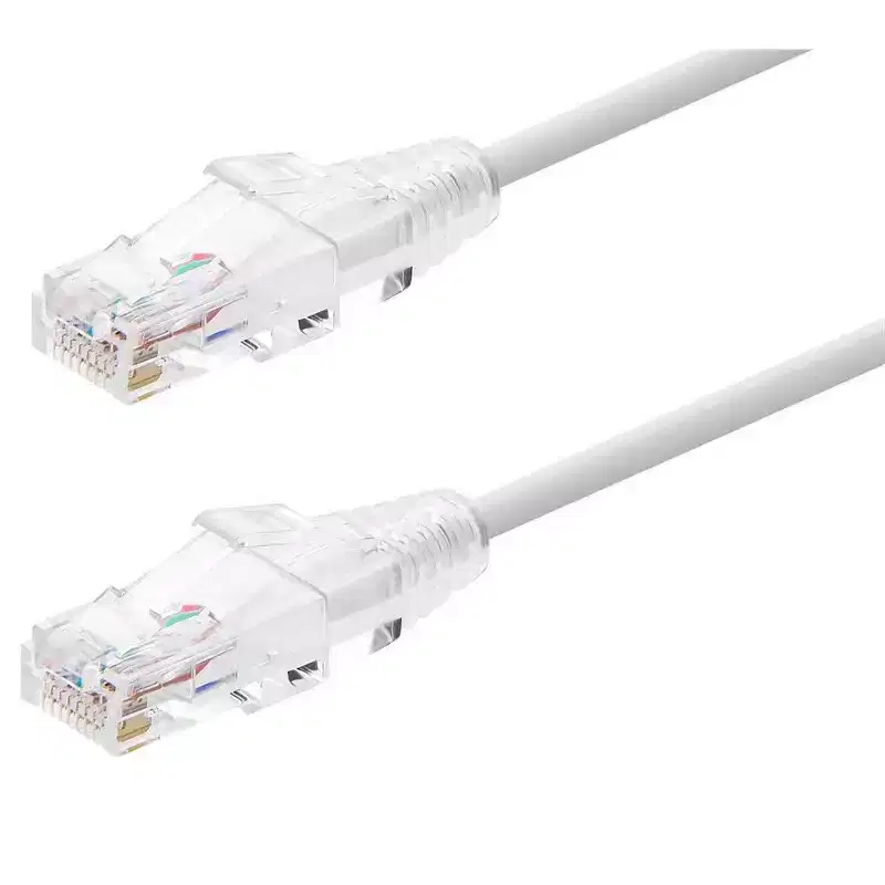 Monoprice Cat6 Ethernet Patch Cable - 14 Feet - White | Network Internet Cord - Snagless RJ45 Stranded 550MHz UTP CMR Riser Rated Pure Bare Copper
