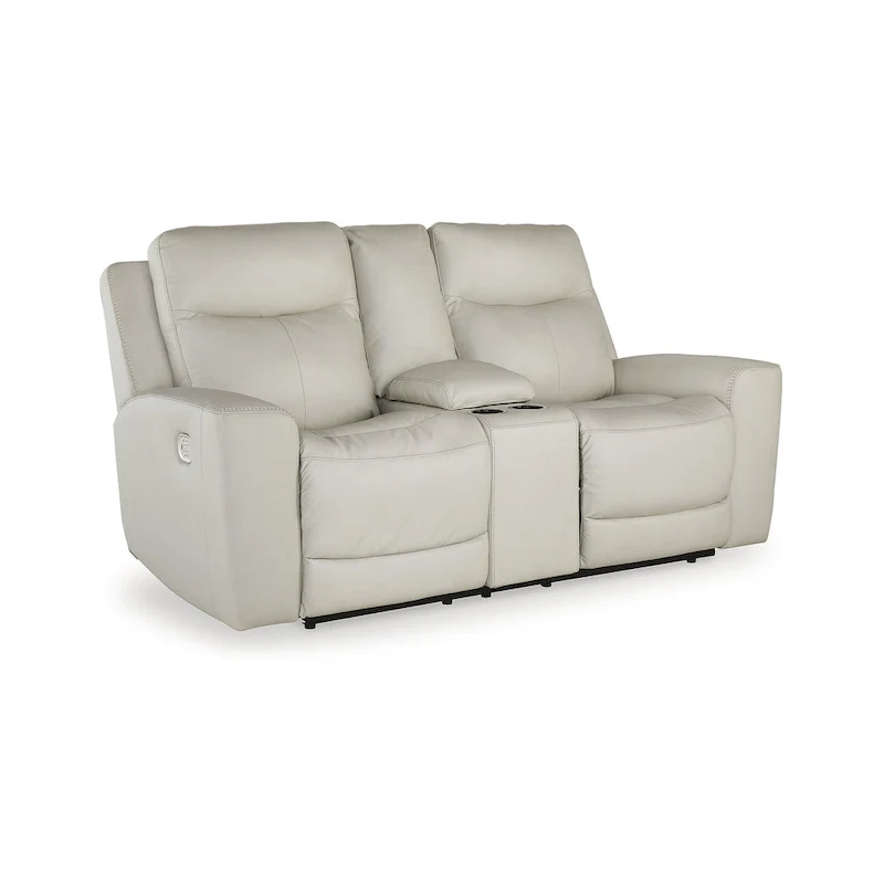 Coconut Power Reclining Loveseat with Console - 79W x 42D x 43H