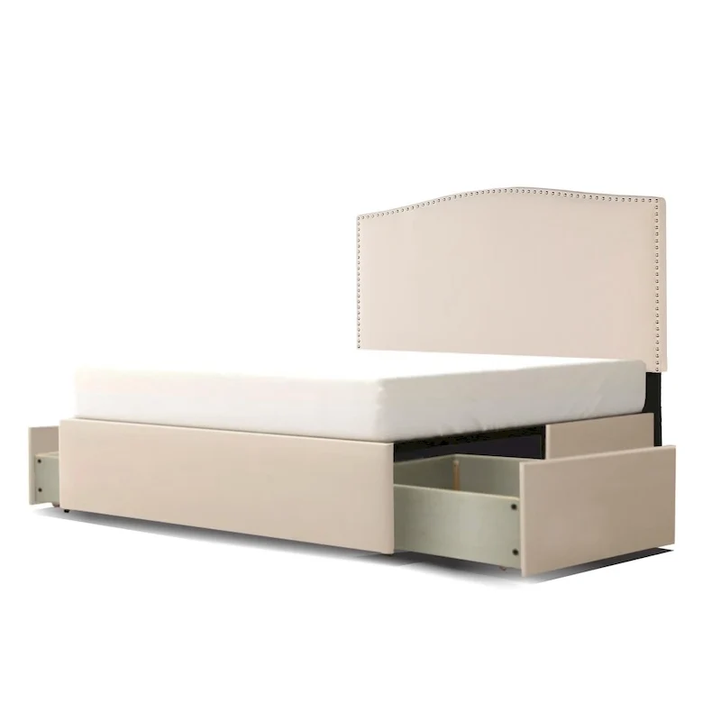 Upholstered Platform 2 Drawer Storage Bed
