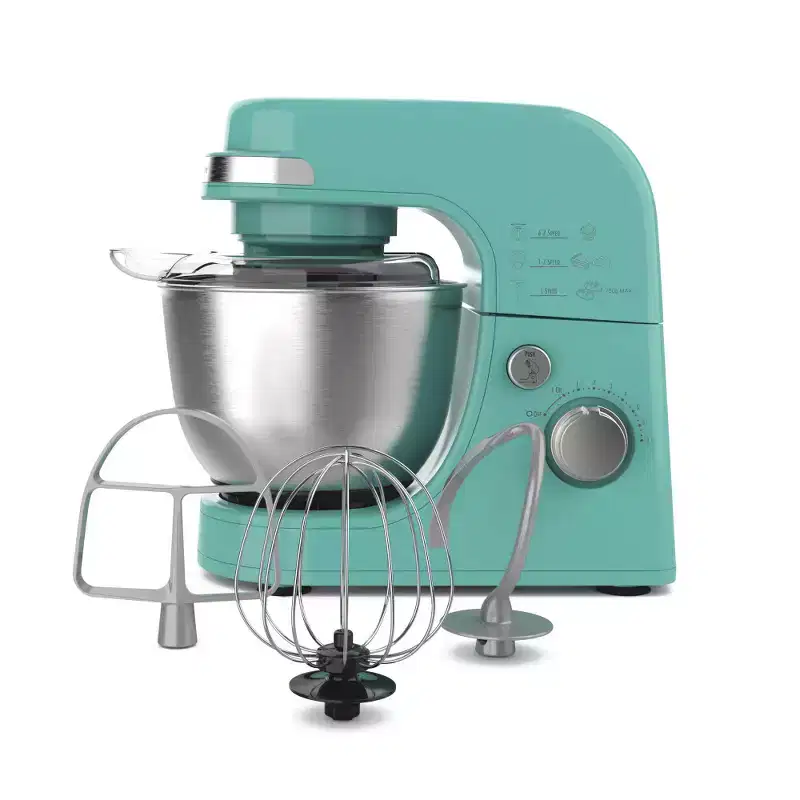 Hamilton Beach Stand Mixer 7 Speeds 4 Quart Capacity Aqua Blue 63387: Metal, 300 Watts, Dishwasher-Safe Parts, Kitchen Mixer