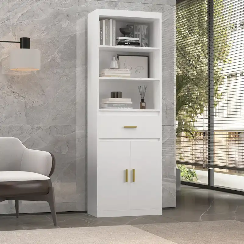23.6 W X 70.8 H X 11.8 D Linen Cabinet BookCase Space Saving - 23.6W x 70.8H