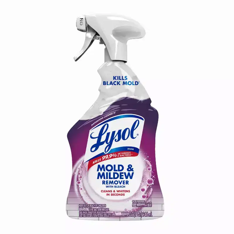 Lysol Unscented Mold & Mildew Remover with Bleach Bathroom Cleaning Spray - 32 fl oz