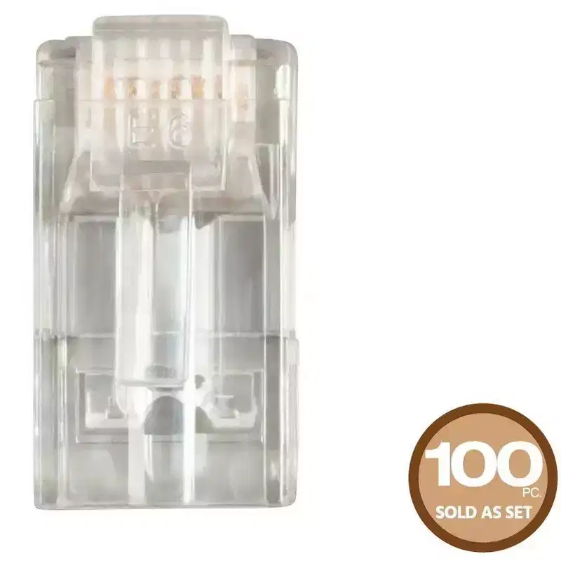 Monoprice 8P8C RJ45 Plug with EZ Passthrough for Cat6 Ethernet Cable 100pcs/pack8P8C RJ45 Plug with EZ Passthrough for Cat6 Ethernet Cable 100pcs/pack