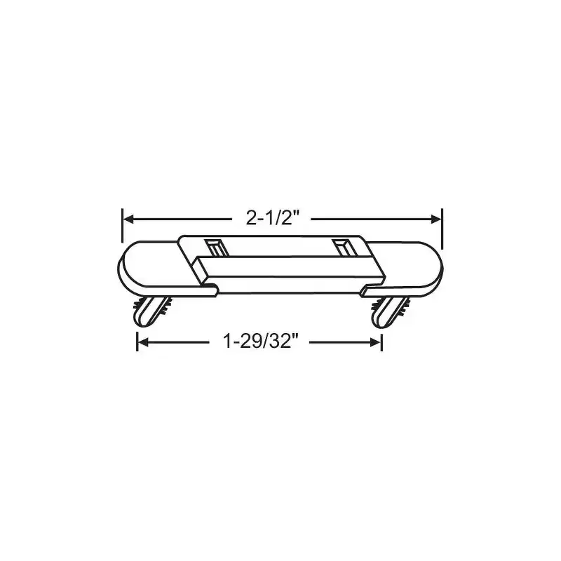 Brixwell Weep Cover Assembly, Plastic Material, 2-1/2 Width, Bright White Finish