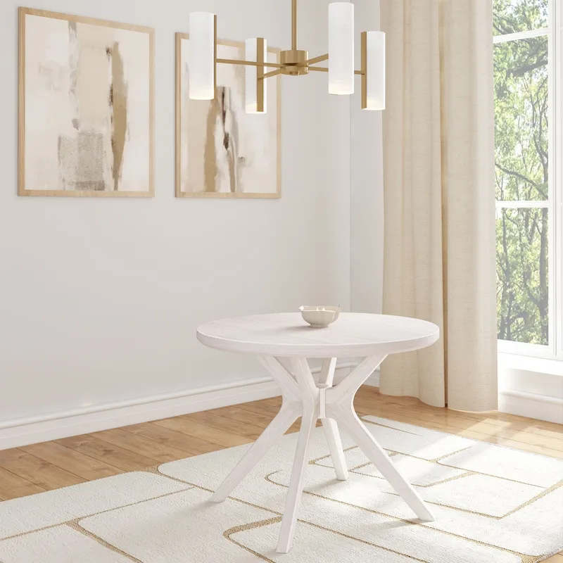 Plank and Beam Verso Cross Leg Round Dining Table - 38