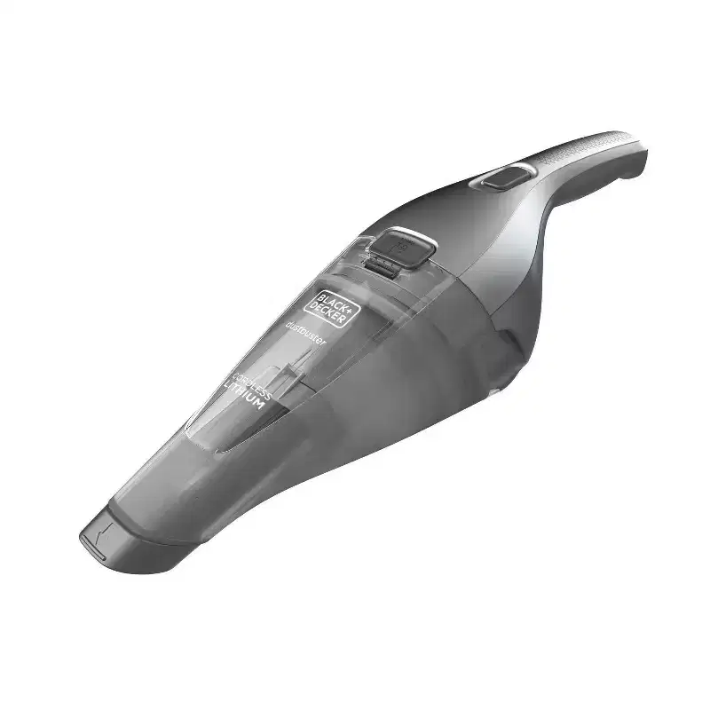 BLACK+DECKER Compact Lithium Handheld Vacuum HNVC220BCZ01 Gray: Cordless Dustbuster, Portable Car Vacuum, Rechargeable