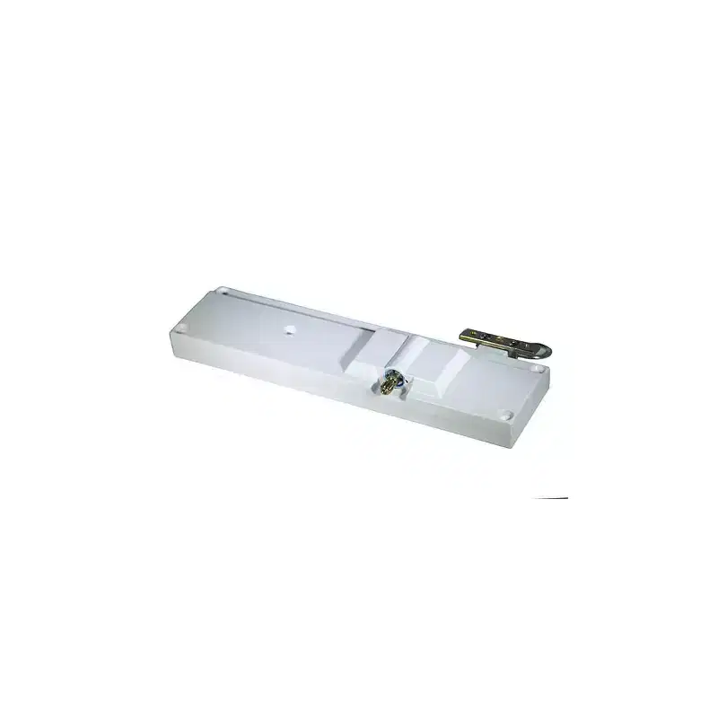 Brixwell 36-345-3 Manual Skylight Operator White Straight Drive Rectangular Housing Angled Arm Multi-Screw Mount