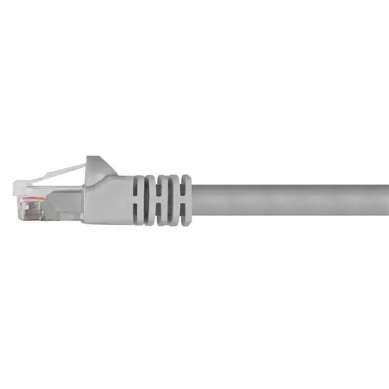 Monoprice Cat6 Ethernet Patch Cable - 5 Feet - Gray | Network Internet Cord - RJ45, Stranded, 550Mhz, UTP, Pure Bare Copper Wire, 24AWG