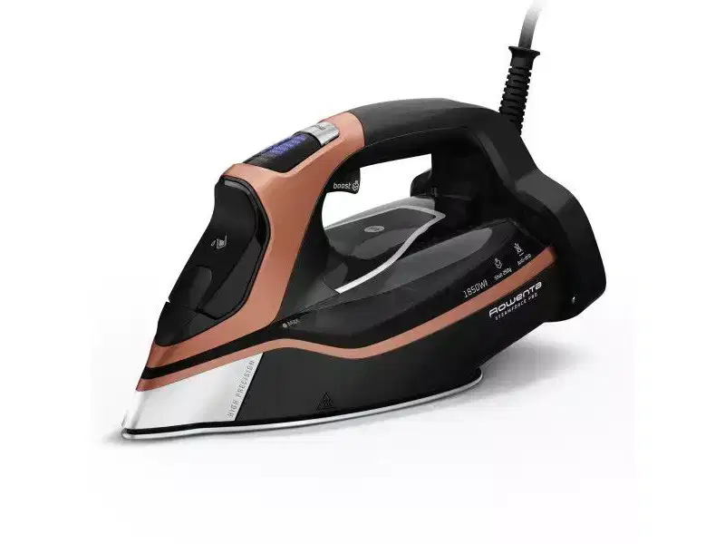 Rowenta SteamForce Pro Steam Iron, 1850W, Stainless Steel Soleplate, Black