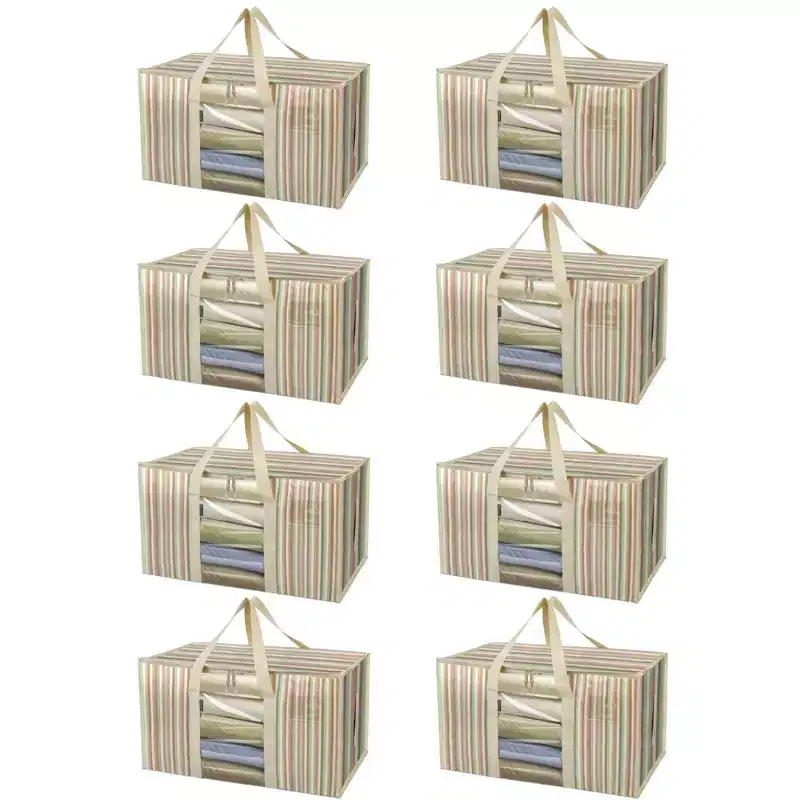 Narwey 8-Pack Oversized Moving Bags with Reinforced Handles