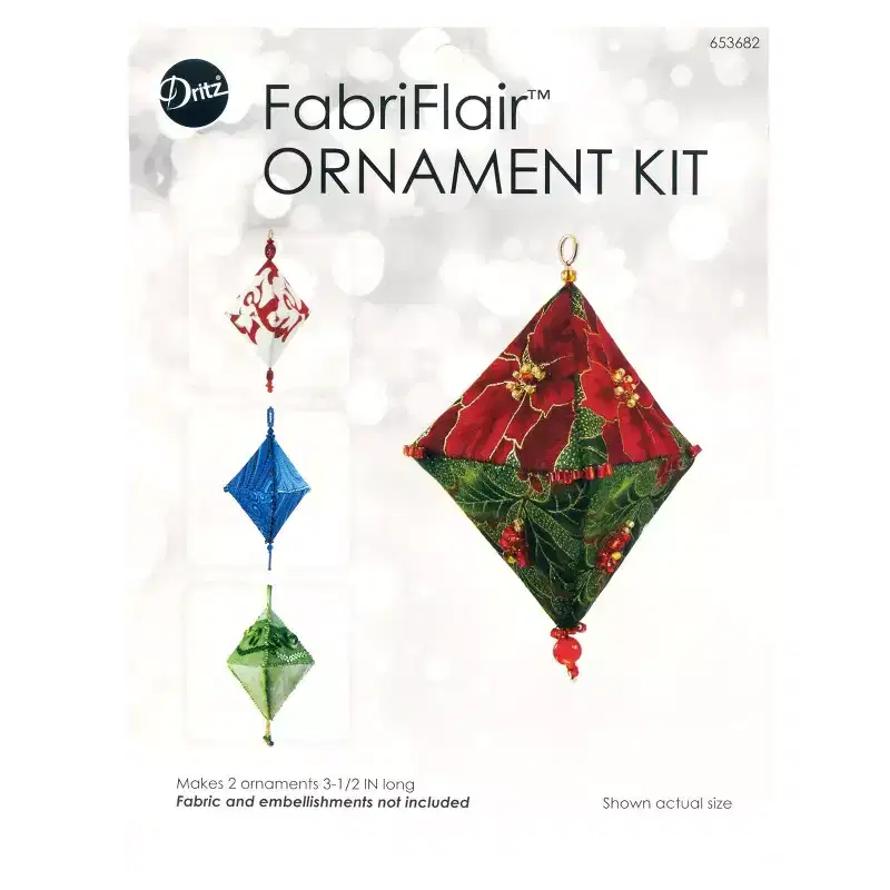 Dritz Ornament Kit Trilliant Pattern: DIY Craft Activity for Ages 12+, Includes Patterns, Paper Material