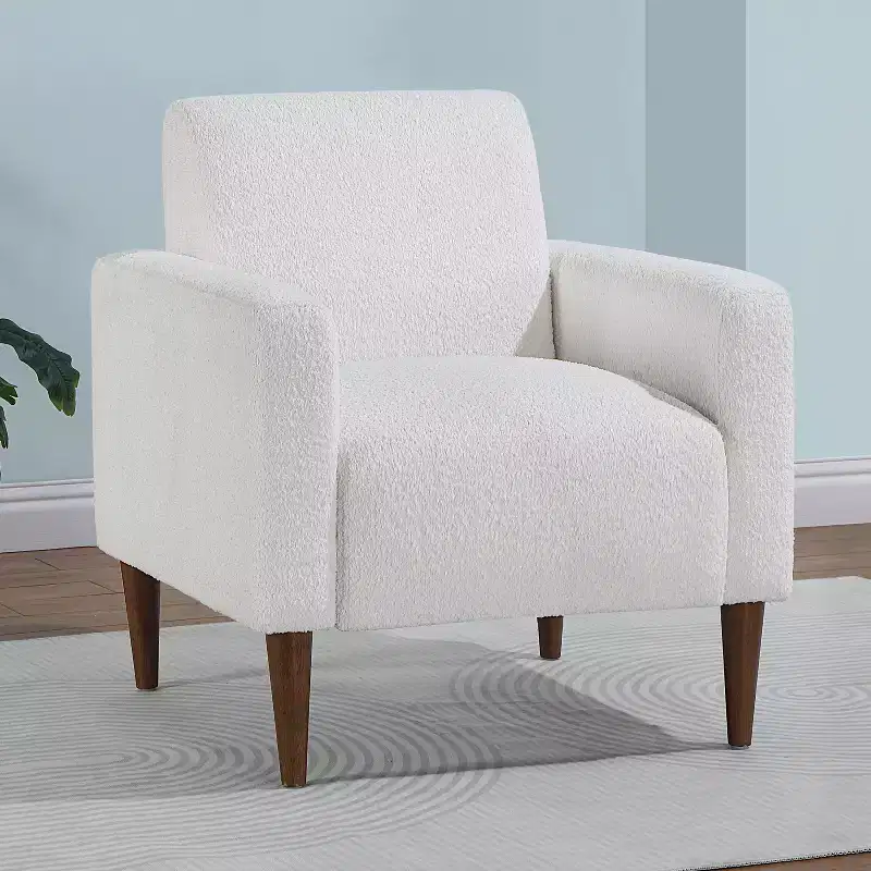 Comfort Pointe Cumulus Modern Arm Chair White